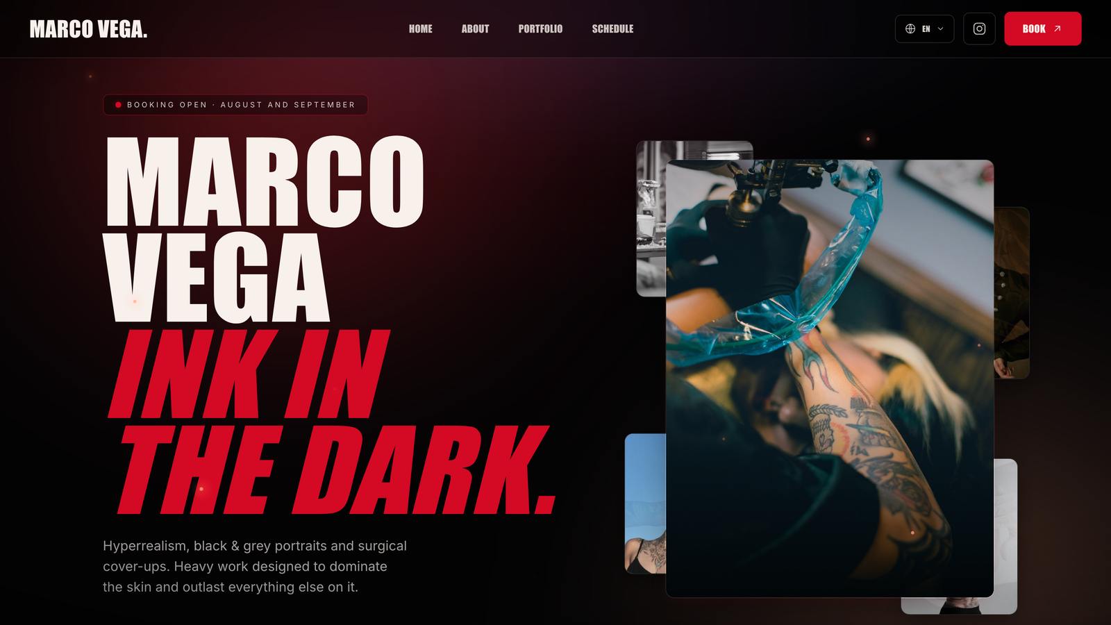 Inkfolio layout